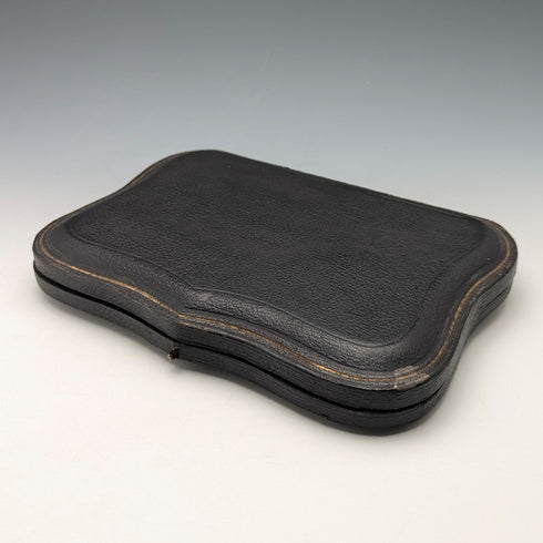 1912 年英國古董 6 純銀茶匙和糖鉗套裝,裝在阿特金兄弟盒中